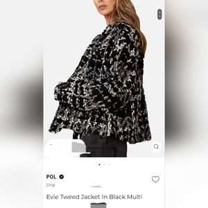 POL Oversized tweed jacket